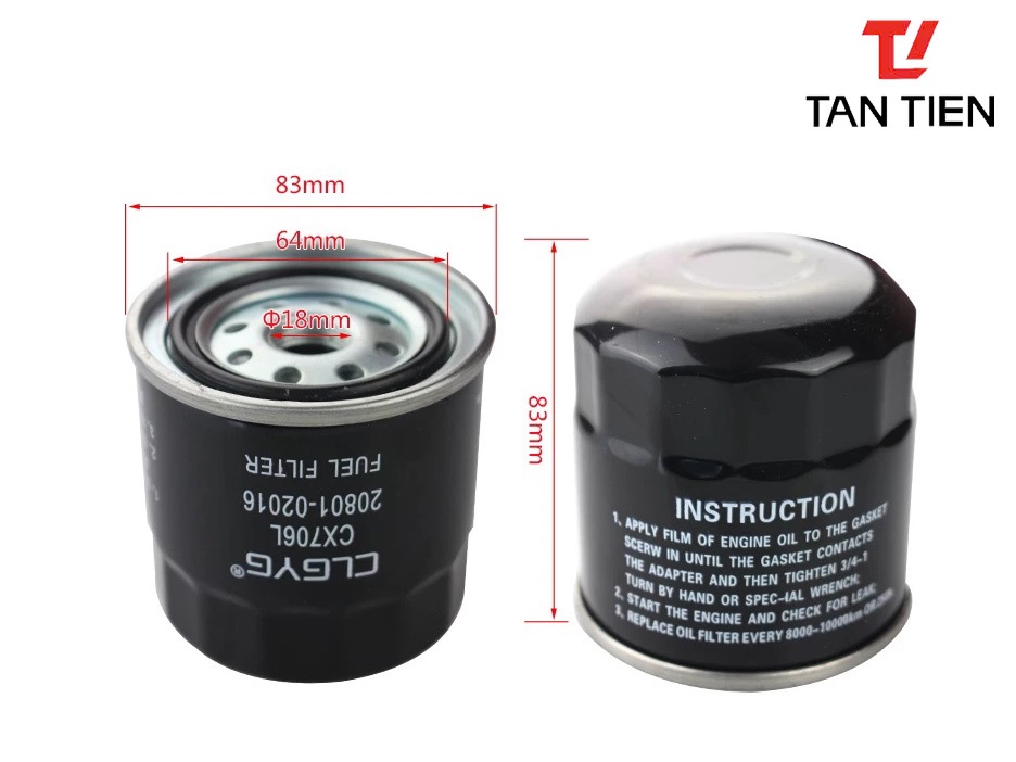 Lọc Dầu Diesel 20801-02016